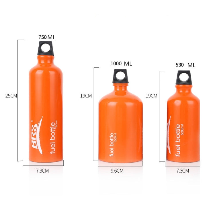Outdoor Fuel Tragbare Aluminium Ölflasche Kapazität 1000ML (Silber)