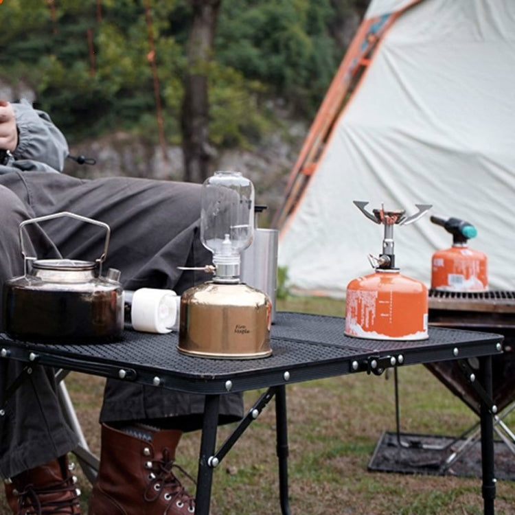 Outdoor Metall Gas Tankabdeckung Camping Flachgasbehälter Metallabdeckung (Helles Silber)