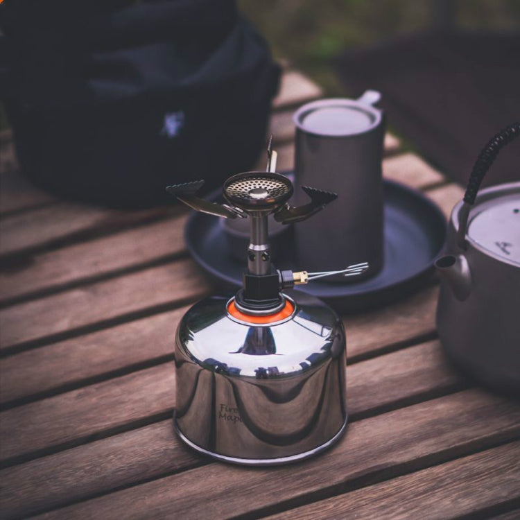 Outdoor Metall Gas Tankabdeckung Camping Flachgasbehälter Metallabdeckung (Helles Silber)