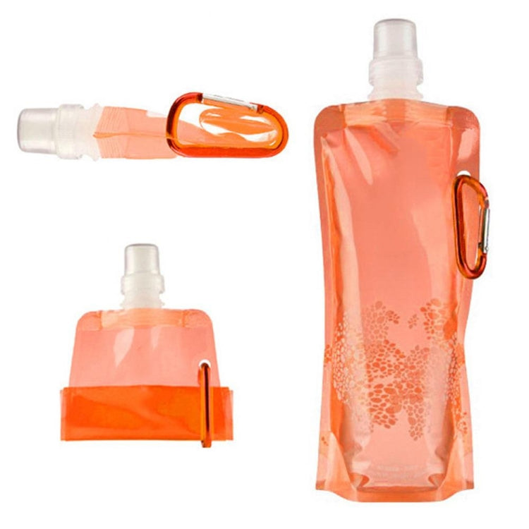 Tragbare ultraleichte faltbare Silikon-Wasserflasche für Outdoor-Sportarten Wandern Camping weiche Flasche wasserdichte Tasche Gelb (0,5 l)