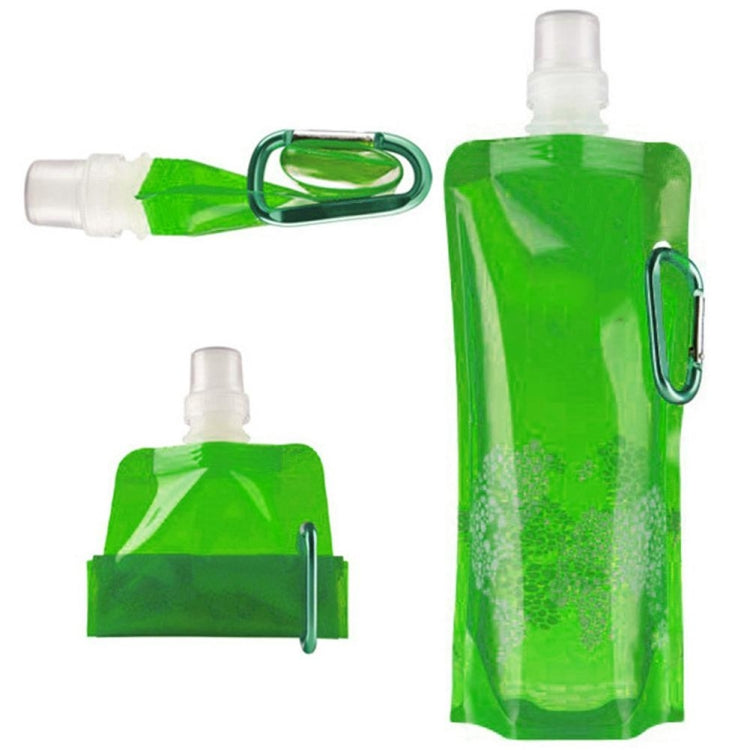 Tragbare ultraleichte faltbare Silikon-Wasserflasche für Outdoor-Sportarten Wandern Camping weiche Flasche wasserdichte Tasche Gelb (0,5 l)