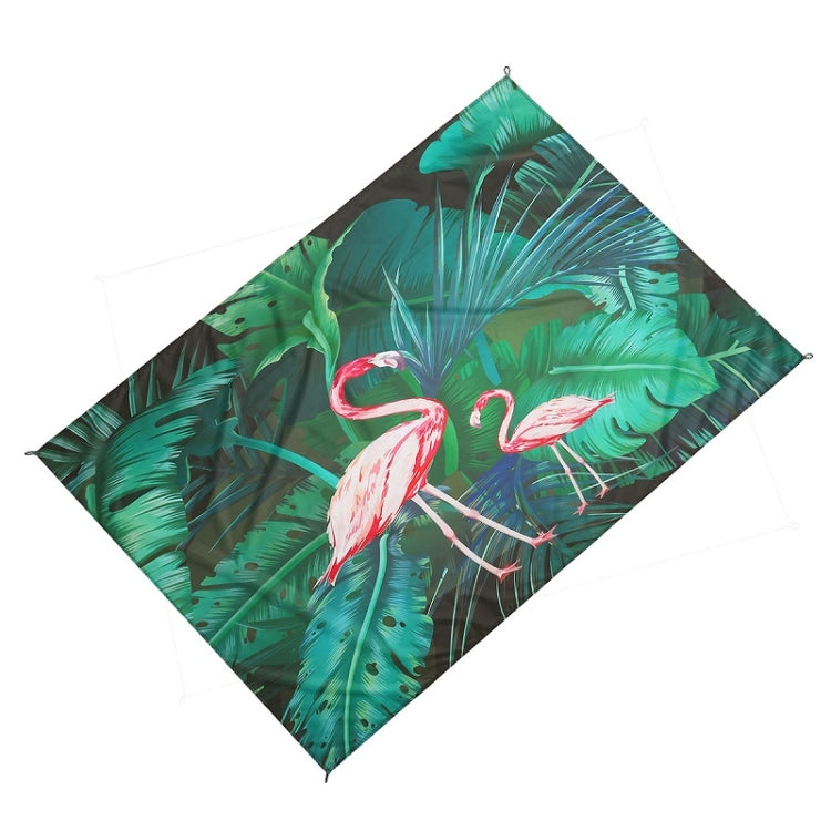 Wasserdichte Strand-Picknickmatte 1x1,4m (Flamingo)