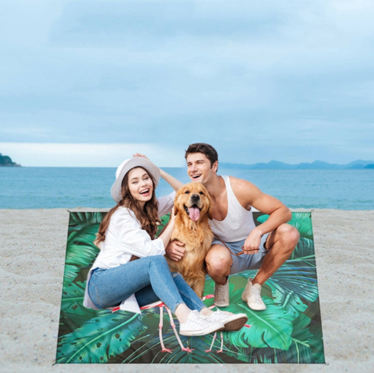 Wasserdichte Strand-Picknickmatte 1x1,4m (Flamingo)