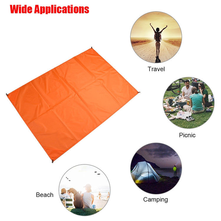 Tragbare wasserdichte Picknick Campingmatte Stranddecke Matratze (Schwarz) 150cm x 140cm