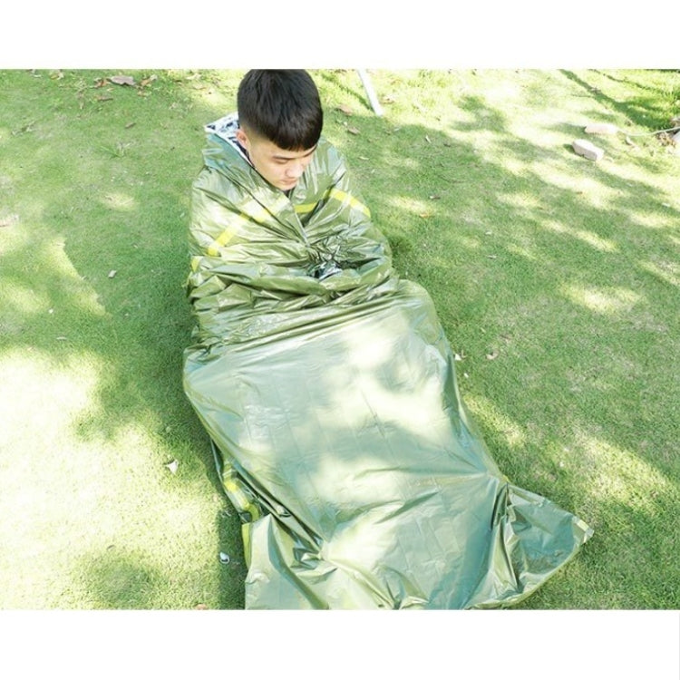 Outdoor-Notfall-Schlafsack für Katastrophenhilfe & Kälteschutz (Grün)