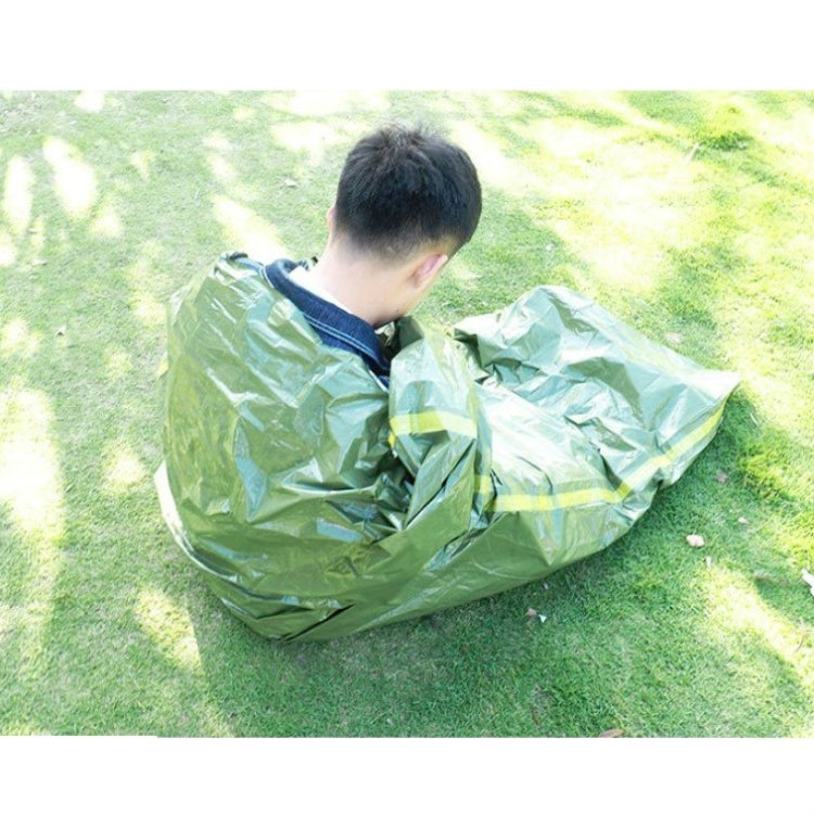 Outdoor-Notfall-Schlafsack für Katastrophenhilfe & Kälteschutz (Grün)