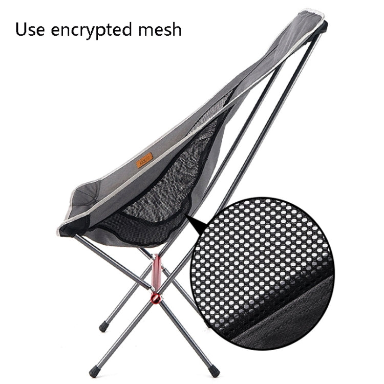 Outdoor Klappstuhl Erhöhung Tragbarer Camping Angelstuhl (Orange)
