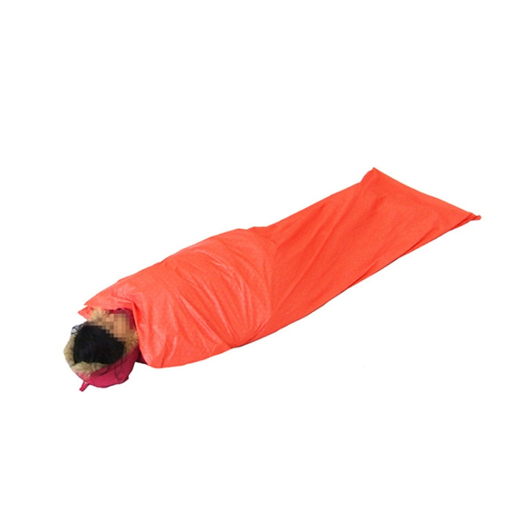 Outdoor Wandern Camping Wärme-reflektierende Thermoisolierung Schlafsack Notfalldecke Einzelumschlag (Silber Grau)