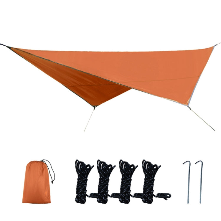 Multifunktionale Camping-Sonnenschutz wasserdicht und feuchtigkeitsbeständig Matte ultra-leicht Himmel (Orange) 320 x 250cm