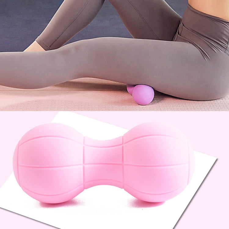 Faszienball Muskelentspannung Yoga Rückenmassage Silikonball Basketball Pink Erdnussball