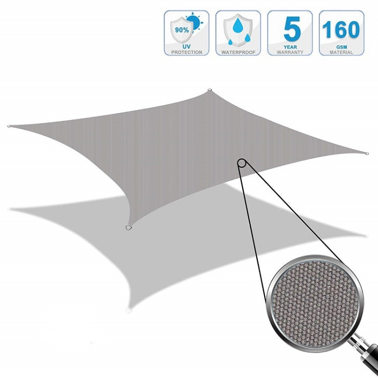 Outdoor Garten Sonnensegel wasserdicht Anti-UV Pavillon 2,5m x 3m (Beige)