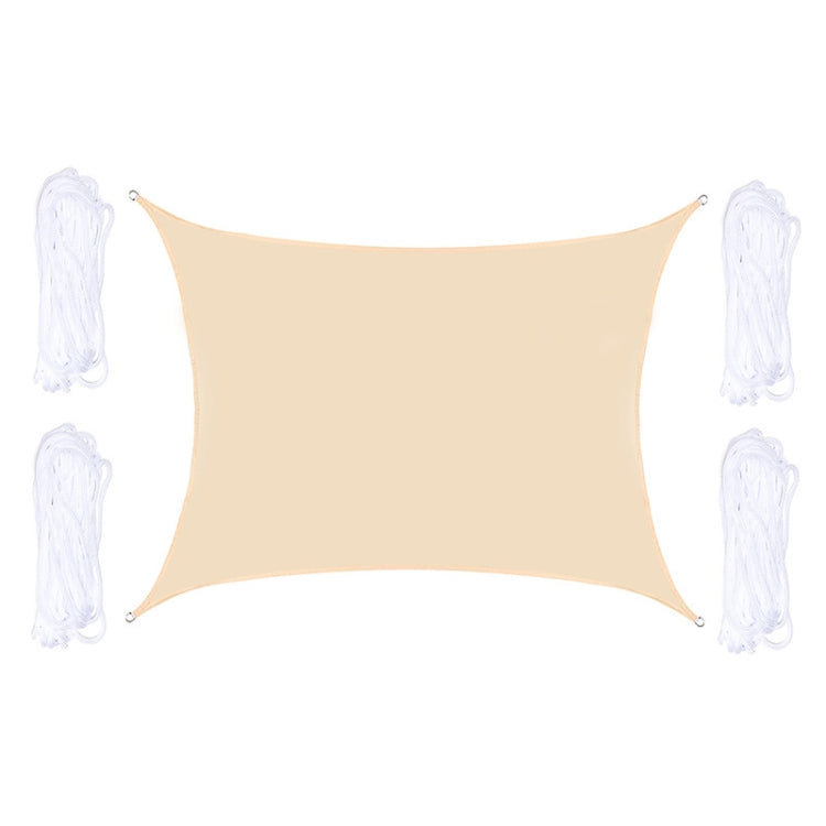 Outdoor Garten Sonnensegel wasserdicht Anti-UV Pavillon 2,5m x 3m (Beige)