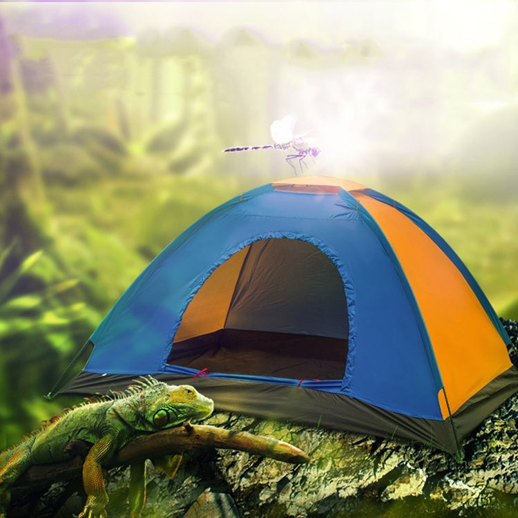 Outdoor Camping Einzel-Lagen Zelt für 3-4 Personen, Zufällige Farbwahl (3-4 Personen)