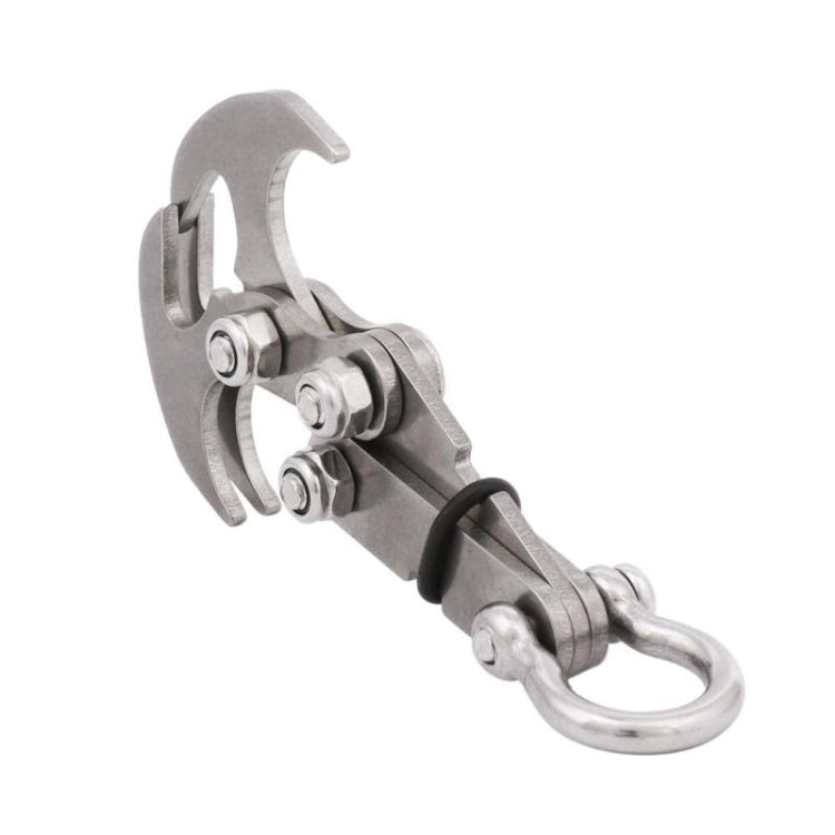Outdoor Klettern Edelstahl Grapple (Größe: 8,5 x 4,5 cm)