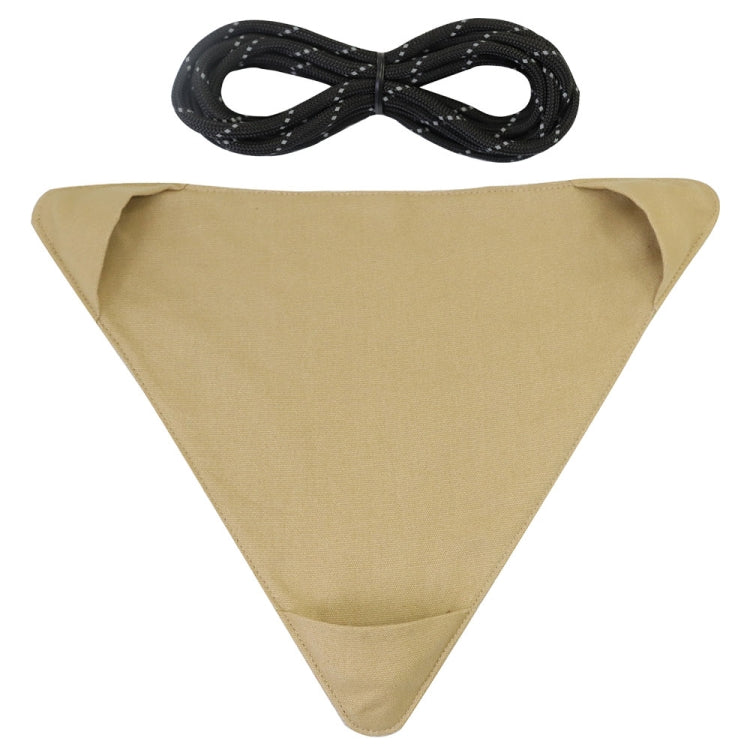 Wasserfestes Canvas Tragbares Dreieck Hocker Campingstuhl (Khaki)