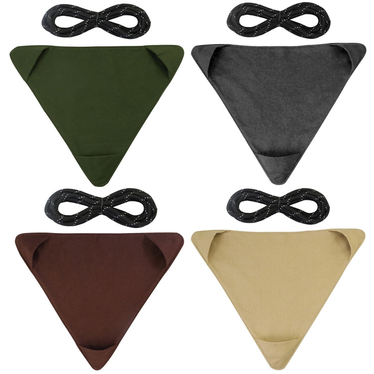 Wasserfestes Canvas Tragbares Dreieck Hocker Campingstuhl (Khaki)