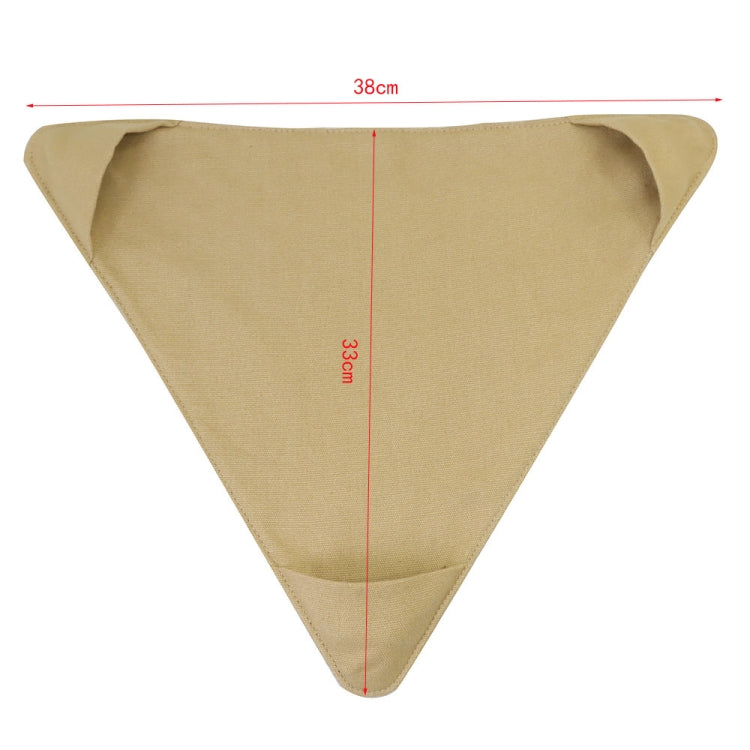 Wasserfestes Canvas Tragbares Dreieck Hocker Campingstuhl (Khaki)