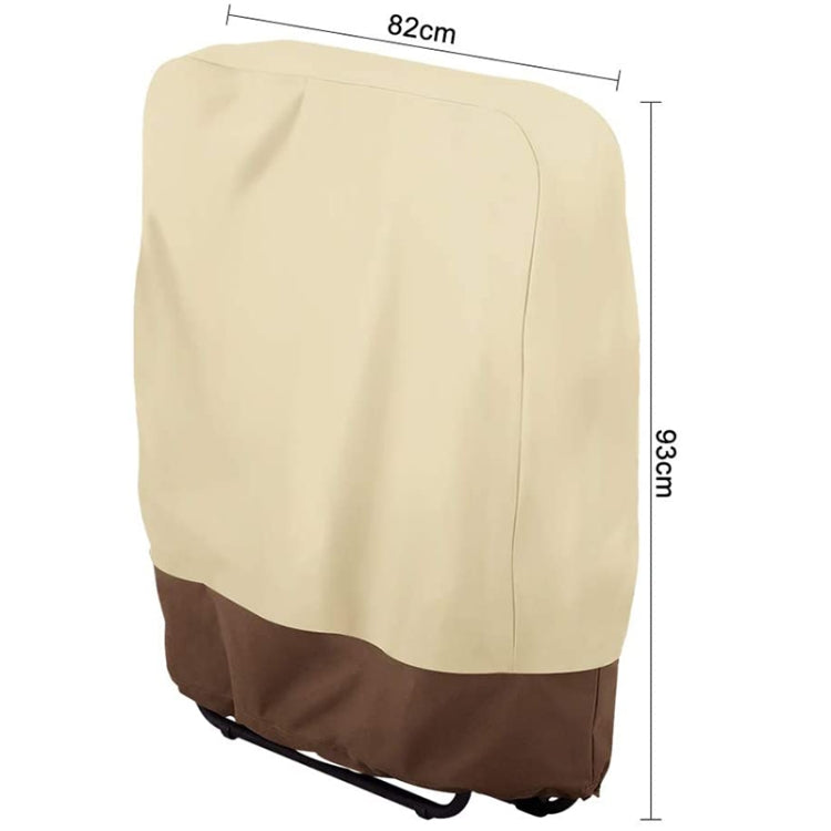 Wasserfester Outdoor-Sesselbezug 420D Oxford-Stoff (Schwarz) 82x93cm