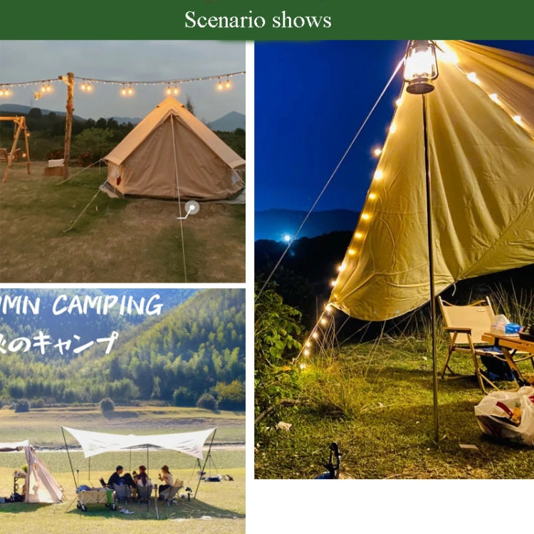 Outdoor Camping Zelt Sonnensegel Windseil Multifunktions-Windseil Schnalle Zelt Fixseil (Gelb)