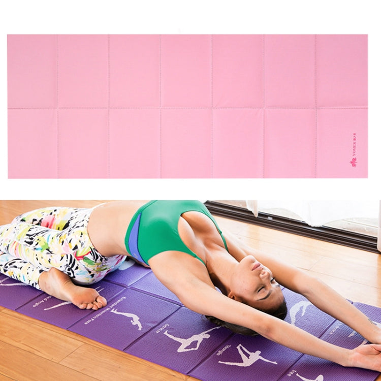 Tragbare Reise Dicke Falt Yoga Matte Student Nnap Matte 3mm Dicke (Rosa)