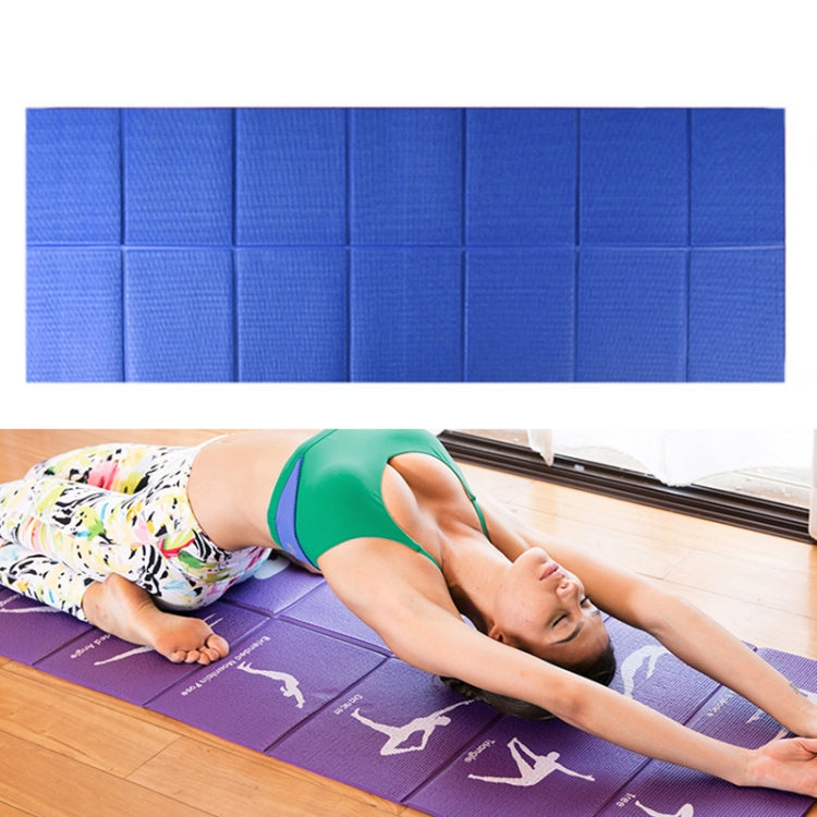 Tragbare Reise Dicke Falt Yoga Matte Student Nnap Matte Dicke 8mm (Blau)
