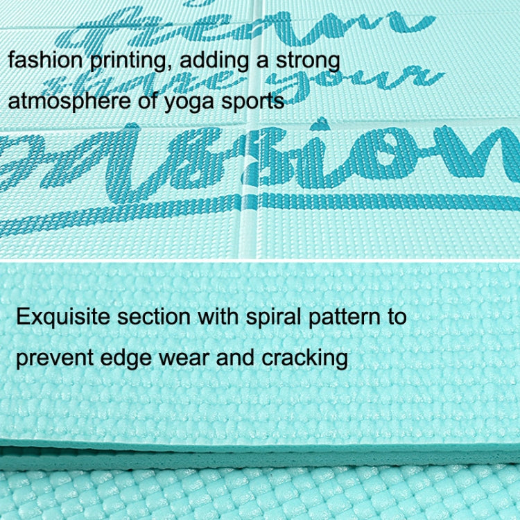 Tragbare Reise Dicke Falt Yoga Matte Student Nnap Matte Dicke 8mm (Blau)