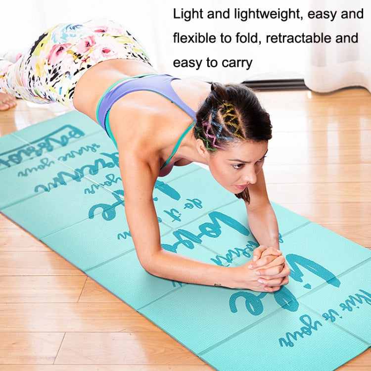 Tragbare Reise Dicke Falt Yoga Matte Student Nnap Matte Dicke 8mm (Blau)