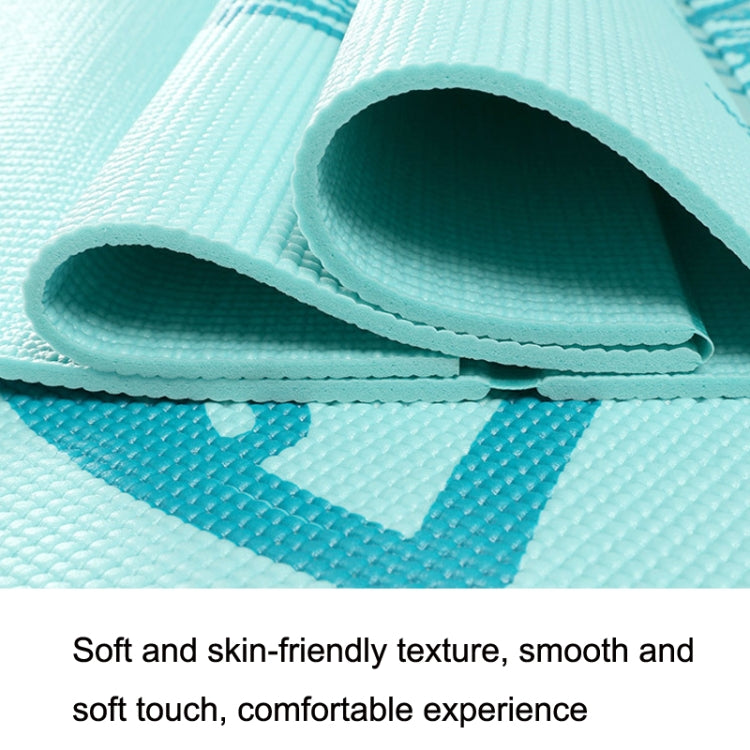 Tragbare Reise Dick Falt Yoga Matte Studenten Nap Mat 8mm Dicke (Grau)