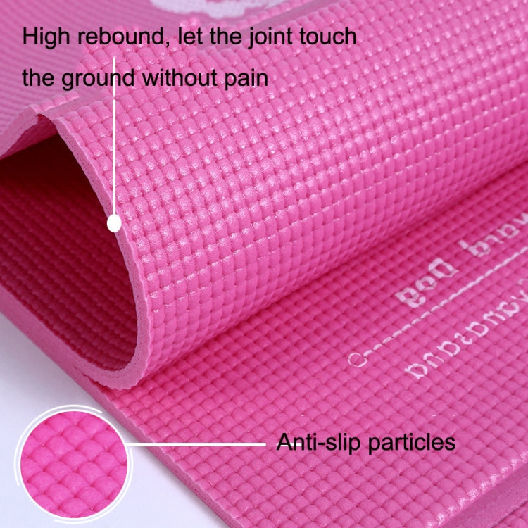 Tragbare Reise Dick Falt Yoga Matte Studenten Nap Mat 8mm Dicke (Grau)
