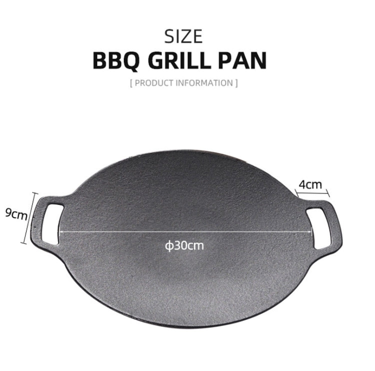 Outdoor Camping BBQ Gusseisen Grillpfanne Backform Nur (Größen: *x*)