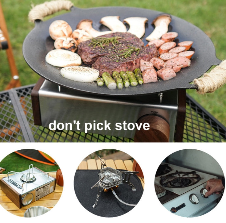 Outdoor Camping BBQ Gusseisen Grillpfanne Backform Nur (Größen: *x*)