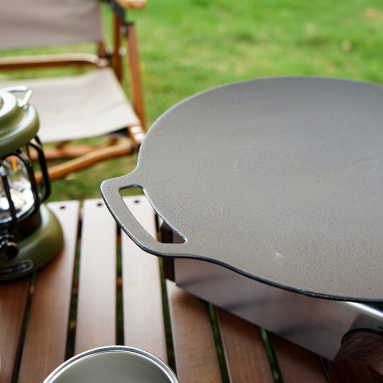 Outdoor Camping BBQ Gusseisen Grillpfanne Backform Nur (Größen: *x*)