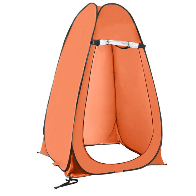 Outdoor Camping Toilet Wechselzelt Automatisches Duschzelt Badezelt Doppelpersonen (Orange)