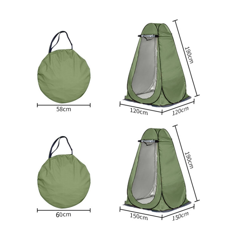 Outdoor Camping Toilet Wechselzelt Automatisches Duschzelt Badezelt Doppelpersonen (Orange)