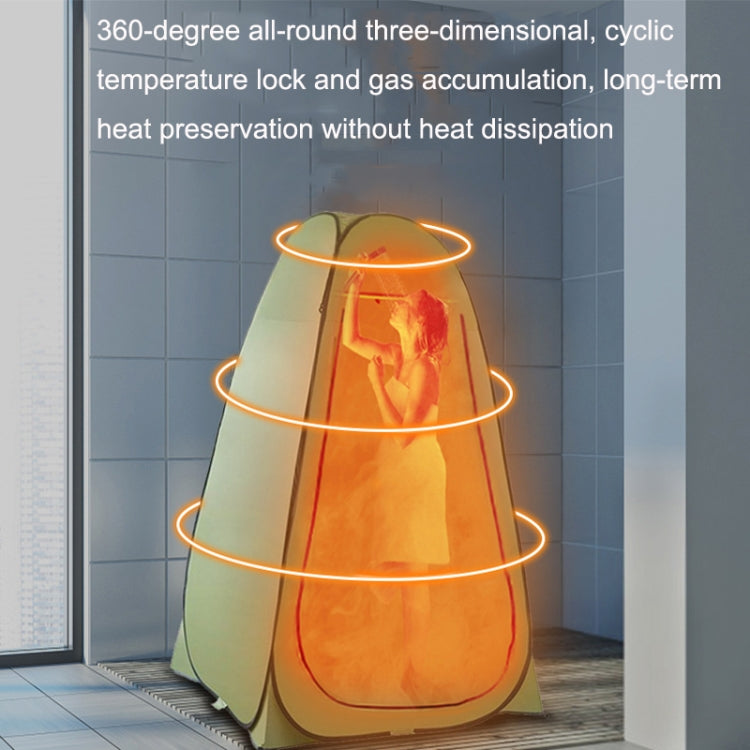 Outdoor Camping Toilet Wechselzelt Automatisches Duschzelt Badezelt Doppelpersonen (Orange)