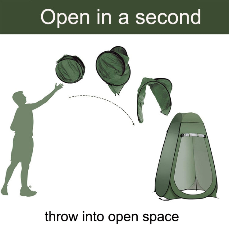 Outdoor Camping Toilet Wechselzelt Automatisches Duschzelt Badezelt Doppelpersonen (Orange)