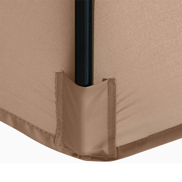 Polyester Sonnenschirm Ersatzbezug Runde Gartenumbrella Abdeckung, Durchmesser 2m 6 Rippen (Groß Rot)