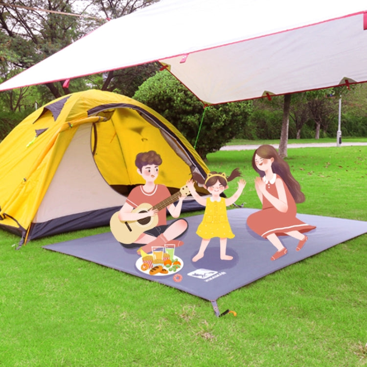 Verdickter Oxford-Stoff Wasserdichte Picknickdecke 140x210cm Grau