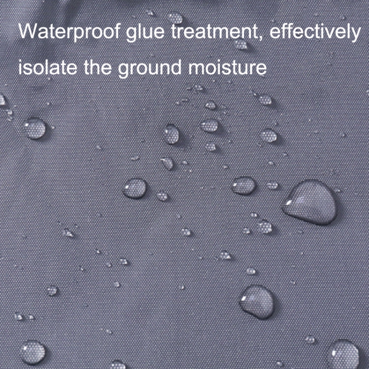 Outdoor-Zeltmatten Verstärktes Oxford-Gewebe Wasserdichtes Picknick-Matte (Schwarz) 180x210cm