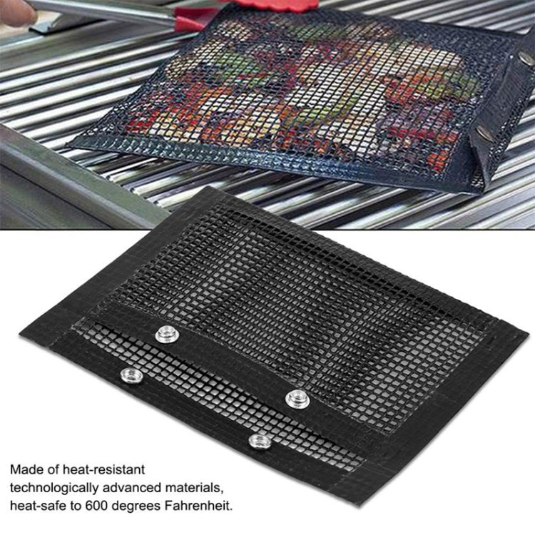 BBQ Antihaft-Mesh-Grilltasche (30 x 27 cm) Schwarz