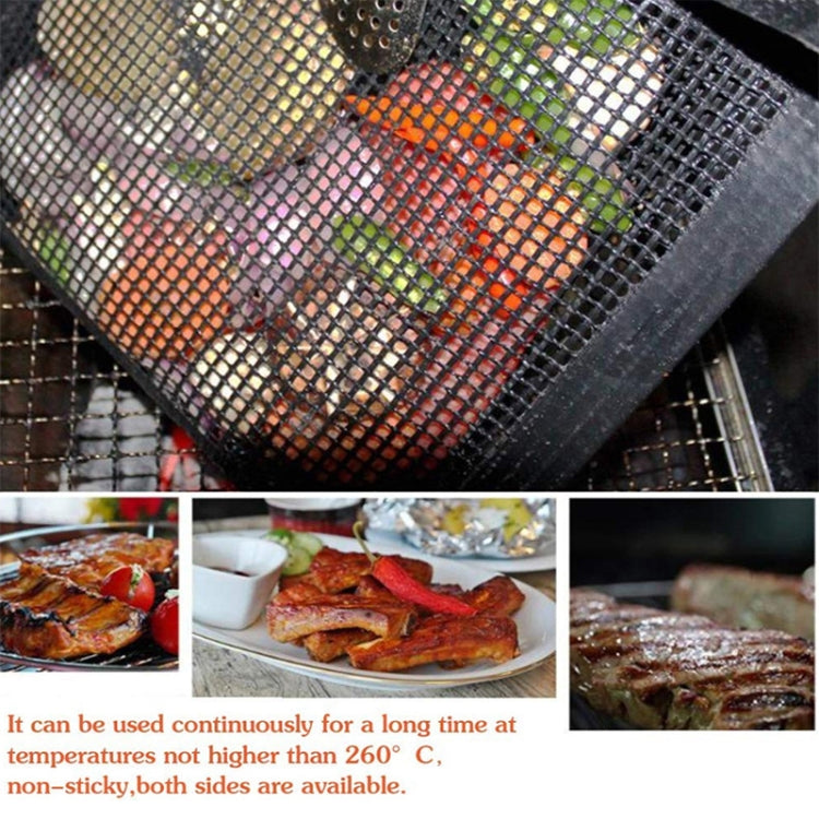 BBQ Antihaft-Mesh-Grilltasche (30 x 27 cm) Schwarz