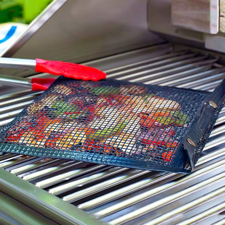 BBQ Antihaft-Mesh-Grilltasche (30 x 27 cm) Schwarz