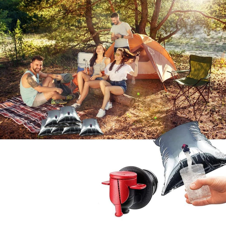 Outdoor Notfall Wasser Tasche Picknick Getränk Isolierte Aufbewahrungstasche 10L (Silber)
