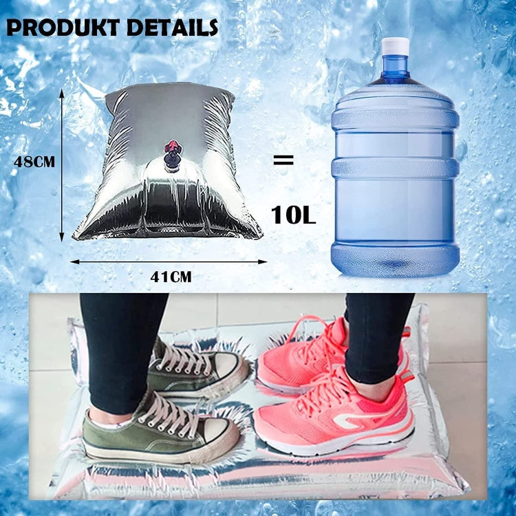 Outdoor Notfall Wasser Tasche Picknick Getränk Isolierte Aufbewahrungstasche 10L (Silber)