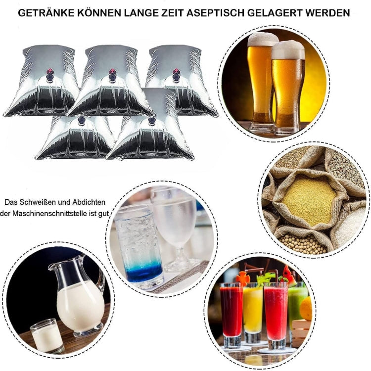 Outdoor Notfall Wasser Tasche Picknick Getränk Isolierte Aufbewahrungstasche 10L (Silber)