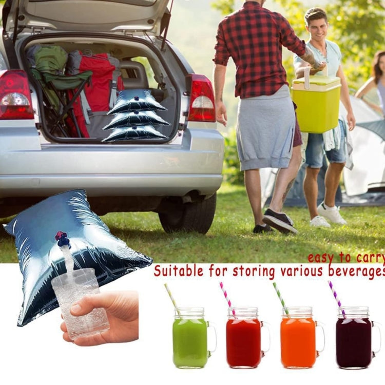 Outdoor Notfall Wasser Tasche Picknick Getränk Isolierte Aufbewahrungstasche 10L (Silber)