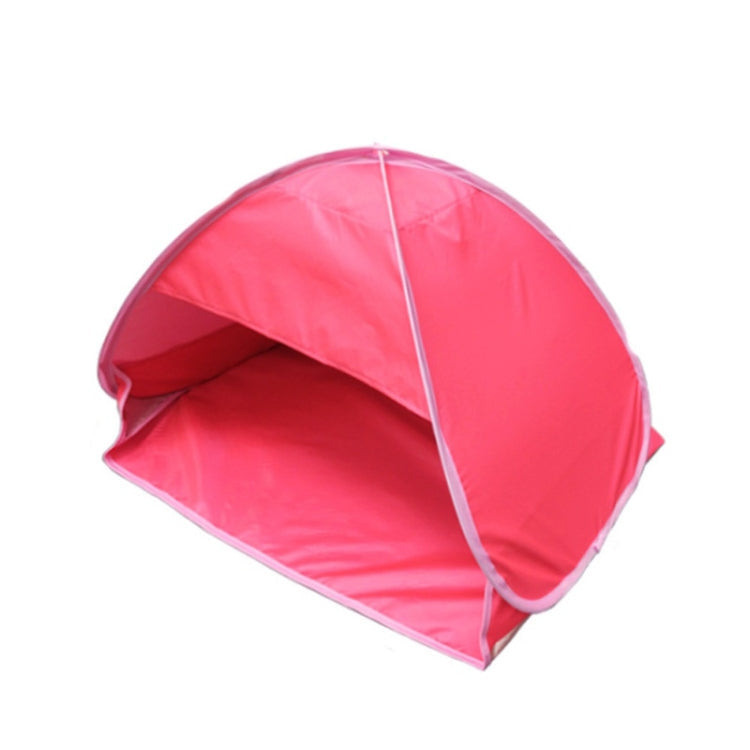Indoor- und Outdoor- Automatisches Schnelles Öffnen Sonnenschirm Kopfstützenzelt 70x50x45cm Rot