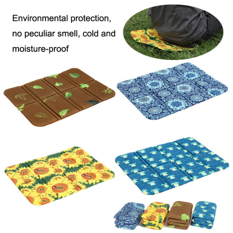 Tragbare schmutzige Park faltbare Picknickdecke feuchtigkeitssicher und kühle Polsterung (Elegantes Reimblütenmuster)