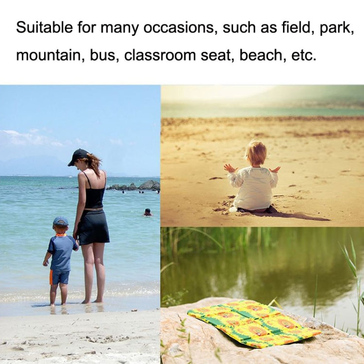 Tragbare schmutzige Park faltbare Picknickdecke feuchtigkeitssicher und kühle Polsterung (Elegantes Reimblütenmuster)