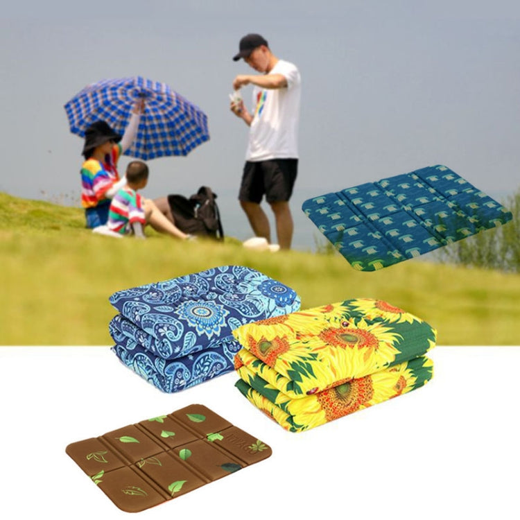 Tragbare schmutzige Park faltbare Picknickdecke feuchtigkeitssicher und kühle Polsterung (Elegantes Reimblütenmuster)